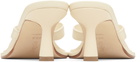 Aeyde Off-White Daphne Leather Thong Heeled Sandals
