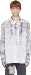 FORMA White Faded Spotted Shirt