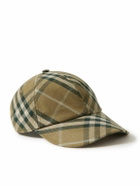 Burberry - Checked Cotton-Twill Baseball Cap - Neutrals