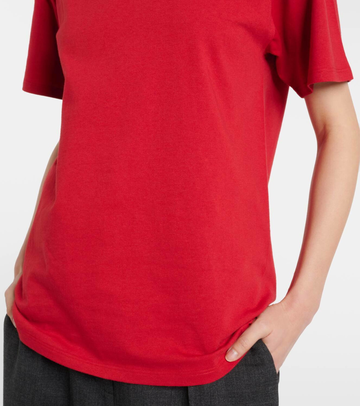 The Row Ash cotton and silk T-shirt The Row