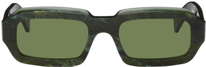 Photo: RETROSUPERFUTURE Green Fantasma Sunglasses