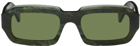 RETROSUPERFUTURE Green Fantasma Sunglasses