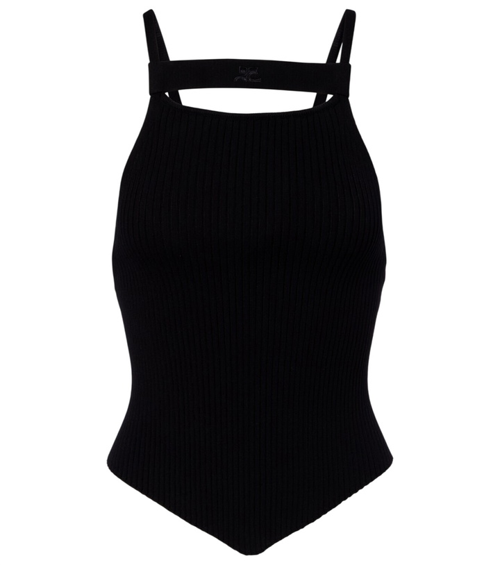 Photo: Courrèges Ribbed-knit tank top