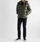 Moncler - Maya Quilted Shell Hooded Down Jacket - Green