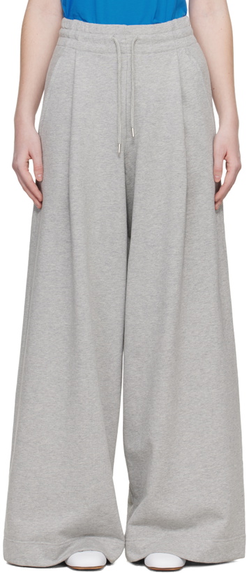 Photo: Dries Van Noten Gray Loose Sweatpants