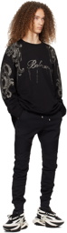 Balmain Black Chain Sweatshirt