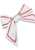 Damson Madder Sailor bow Cotton Hair Clip - White - One Size