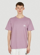 Basic Logo Print T-Shirt in Purple