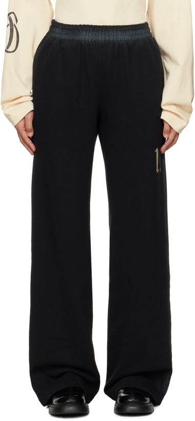 Photo: We11done Black '11' Jersey Lounge Pants