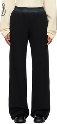 We11done Black '11' Jersey Lounge Pants