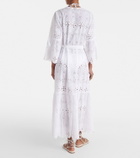 Melissa Odabash Talitha broderie anglaise belted cotton kaftan