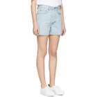 Acne Studios Bla Konst Blue Denim Swamp Shorts