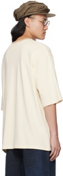 Aviva Jifei Xue Beige Dropped Shoulder Henley