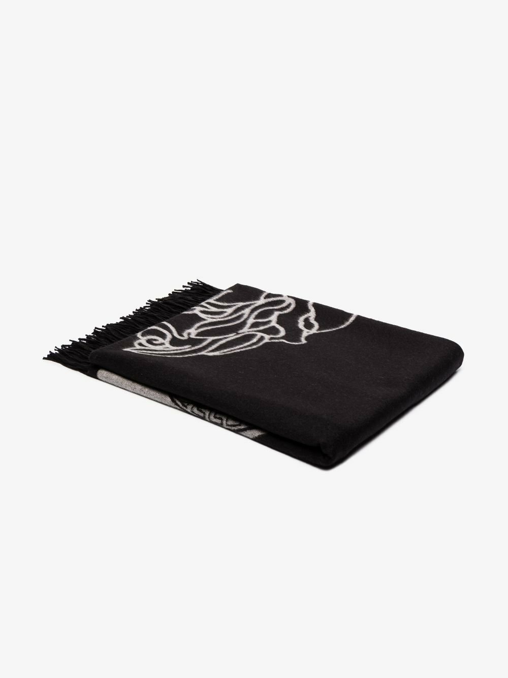 Versace Grey Greca Blanket