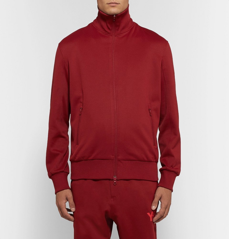 Y-3 - Logo-Print Tech-Jersey Track Jacket - Men - Red Y-3 Y-3 - Logo-Print Tech-Jersey Track Jacket - Men - Red Y-3