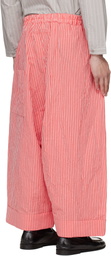 Toogood Red & Pink 'The Baker' Trousers