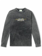 Aries - Chrome Desert Logo-Print Cotton-Jersey T-Shirt - Gray