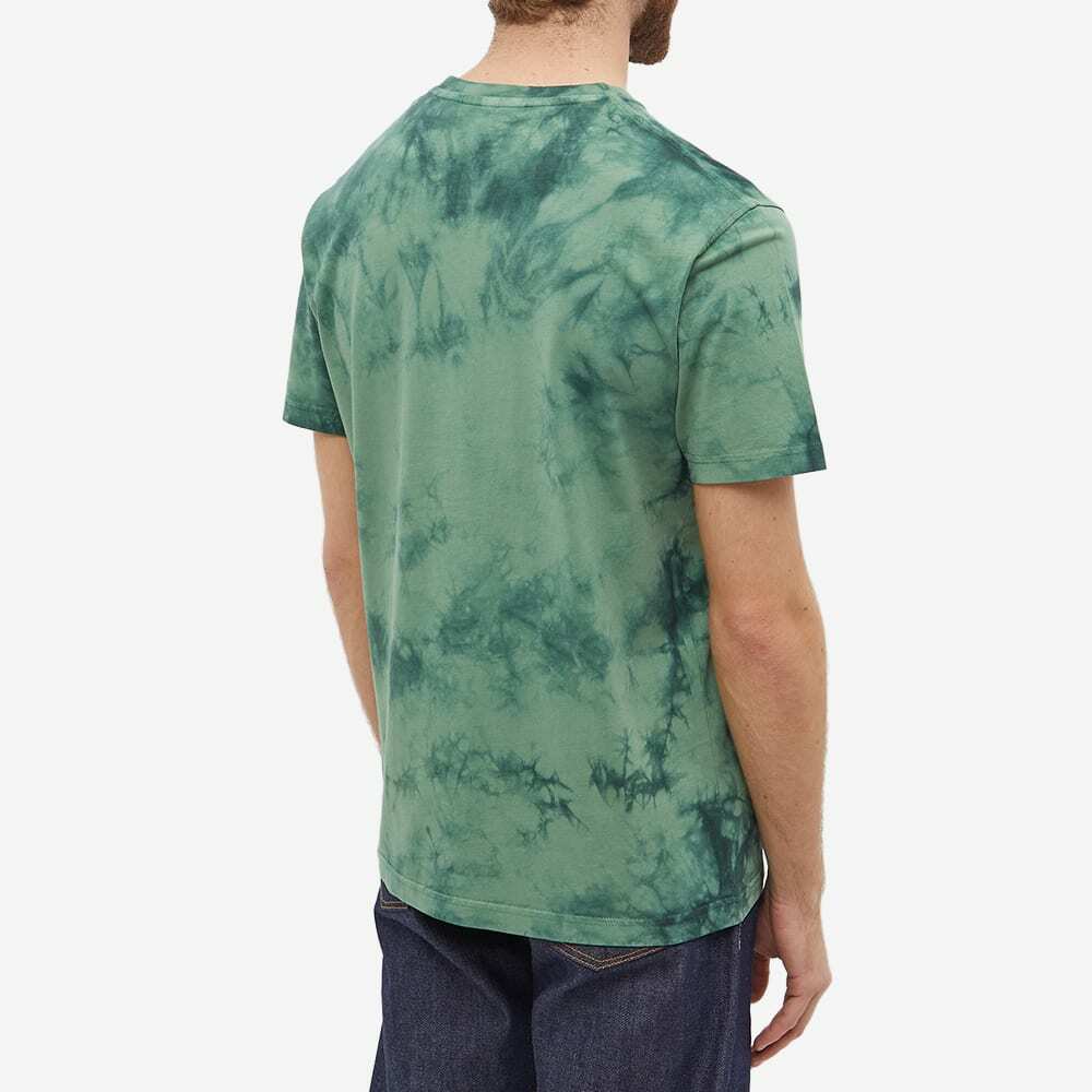 Belstaff Men's Patch Logo Tie Dye T-Shirt in Graph Green Belstaff