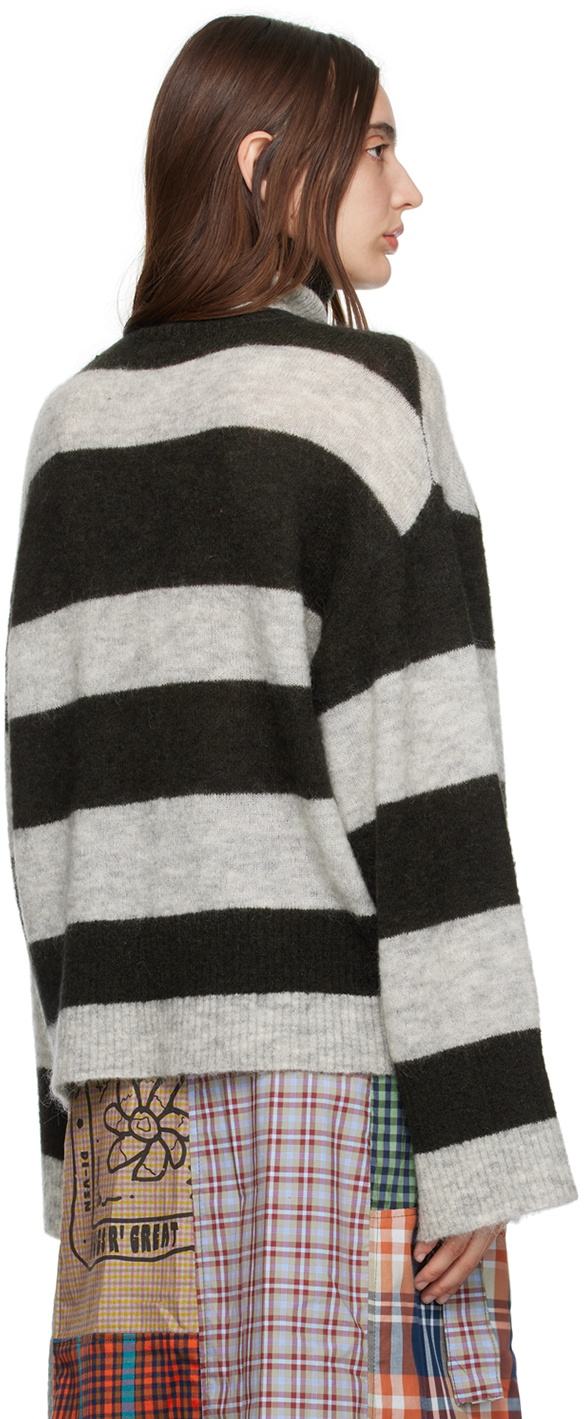 (di)vision Gray Stripe Turtleneck
