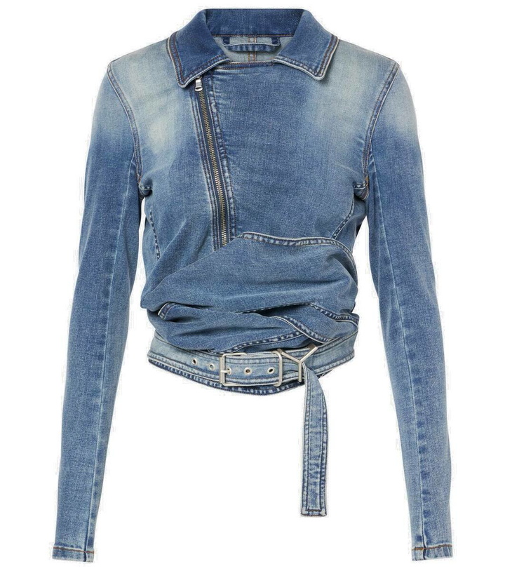 Photo: Y/Project Denim wrap jacket