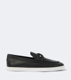 Christian Louboutin Chambeliboat leather slip-on shoes