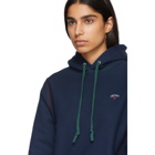 Noah NYC Navy Multicolor Stitch Hoodie