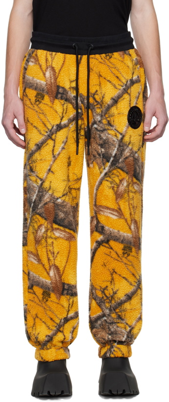 Photo: Moose Knuckles Yellow Post Malone Edition Camouflage Lounge Pants