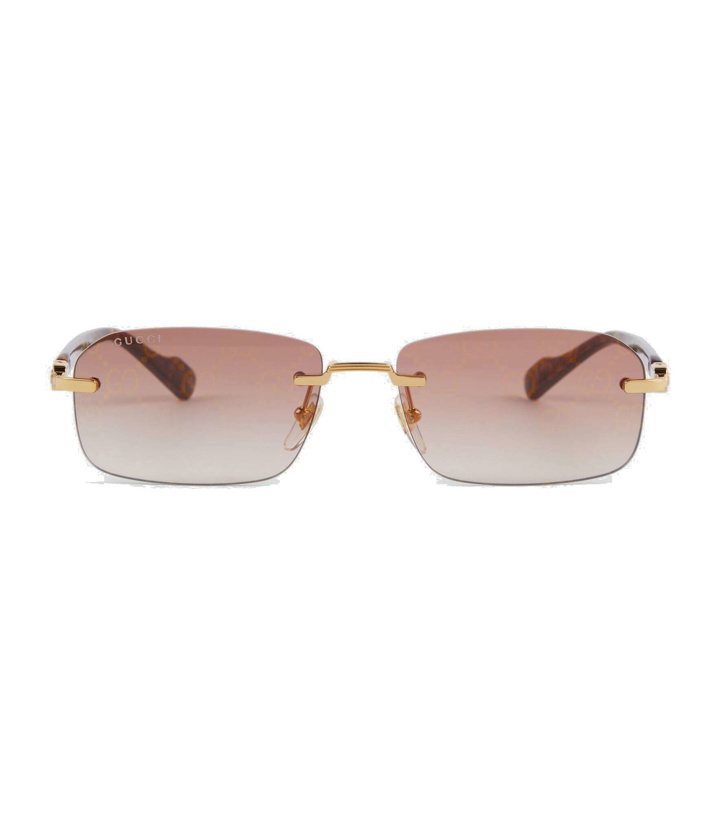 Photo: Gucci - GG rectangular sunglasses