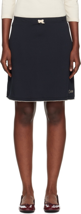 Photo: Caro Editions Black 'Caro' Jersey Miniskirt