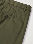 BOGLIOLI - Slim-Fit Stretch-Cotton Twill Suit Trousers - Green
