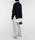 Maison Margiela Jacquard wool-blend sweater