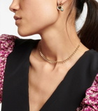 Robinson Pelham Orb Midi and WishDish 14kt gold single hoop earring with diamonds