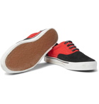 Palm Angels - Distressed Suede, Canvas and Leather Sneakers - Men - Red