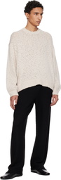 HOMME PLISSÉ ISSEY MIYAKE Beige Risotto Knit Sweater