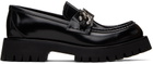 Gucci Black Interlocking G Loafers