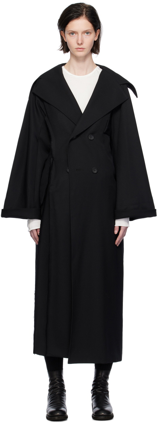 Yohji Yamamoto Black Slim Coat