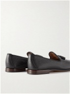 TOM FORD - Full-Grain Leather Tasselled Loafers - Black