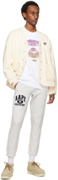 AAPE by A Bathing Ape Off-White Y-Neck Cardigan