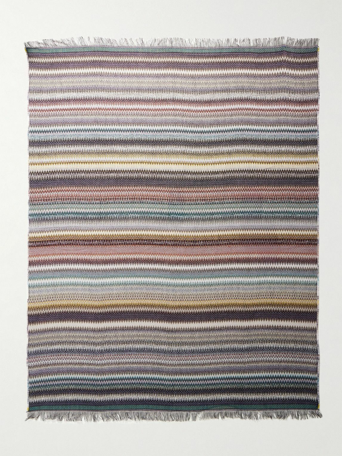 Missoni Home - Blur Fringed Jacquard-Knit Wool-Blend Throw