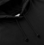 Nudie Jeans - Frankie Logo-Appliquéd Organic Fleece-Back Cotton-Jersey Hoodie - Black
