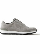 John Lobb - Lift Suede Slip-On Sneakers - Gray