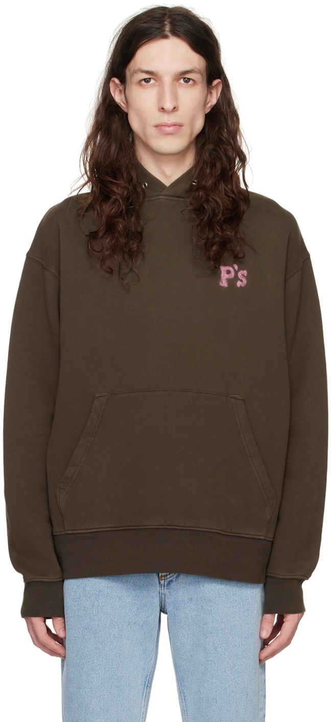 Photo: PRESIDENT's Brown Embroidered Hoodie
