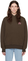 PRESIDENT's Brown Embroidered Hoodie