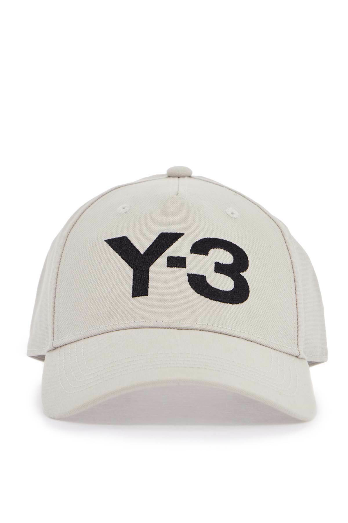 Y-3 Men's 3 Stripe Double Peak Cap in Black Y-3