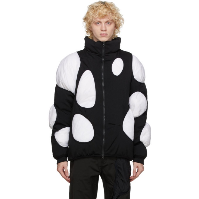 Photo: Post Archive Faction PAF Black and White Down 3.1 Left Jacket