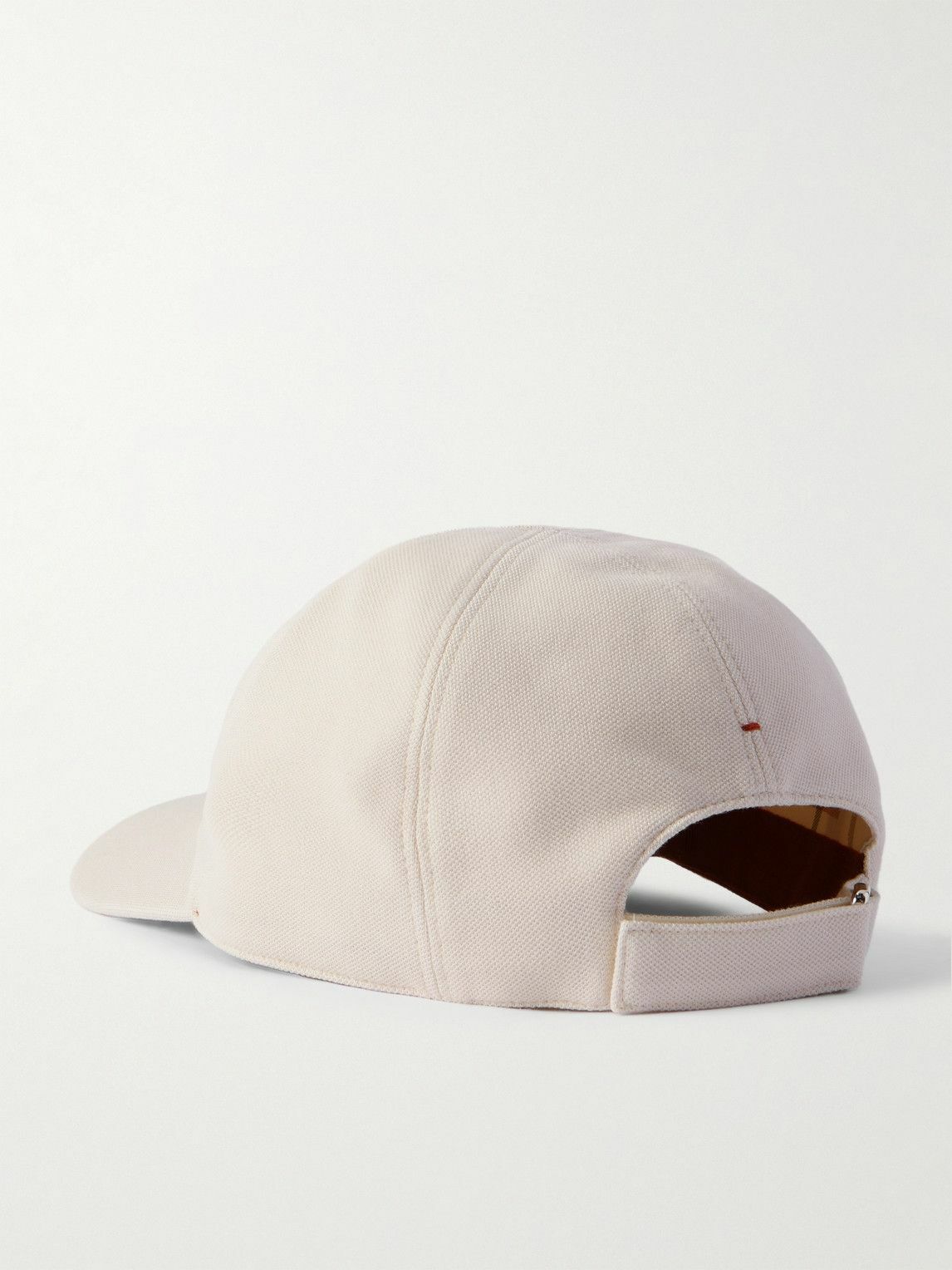 Loro Piana - Logo-Embroidered Cotton-Piqué Baseball Cap - Neutrals