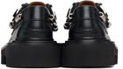 Toga Pulla Black Lace Up Hoop Detail Boat Shoes