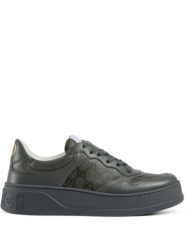 Photo: GUCCI - Chunky Leather Sneakers