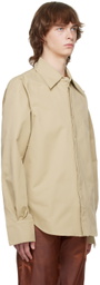 Bianca Saunders Beige Row Back Shirt