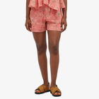 Isabel Marant Women's Ceyane Printed Shorts in Shell Pink